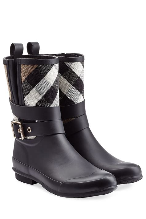 black and white burberry rain boots|burberry rain boots lowest price.